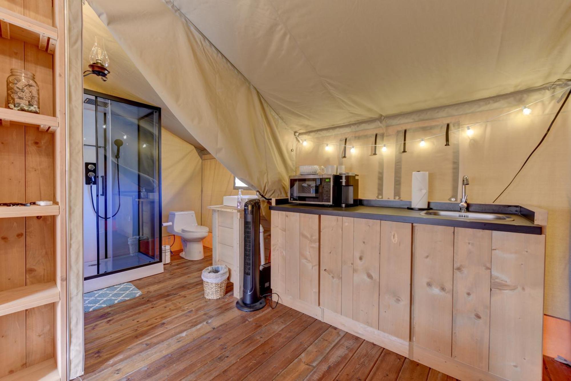 מלון ג'ונסון סיטי 12 Fires Luxury Glamping With Heating #1 מראה חיצוני תמונה